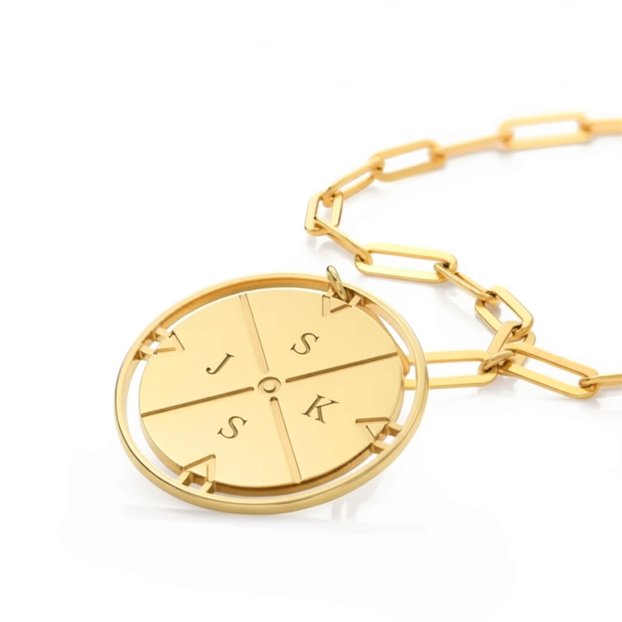 Personalised Compass Necklace