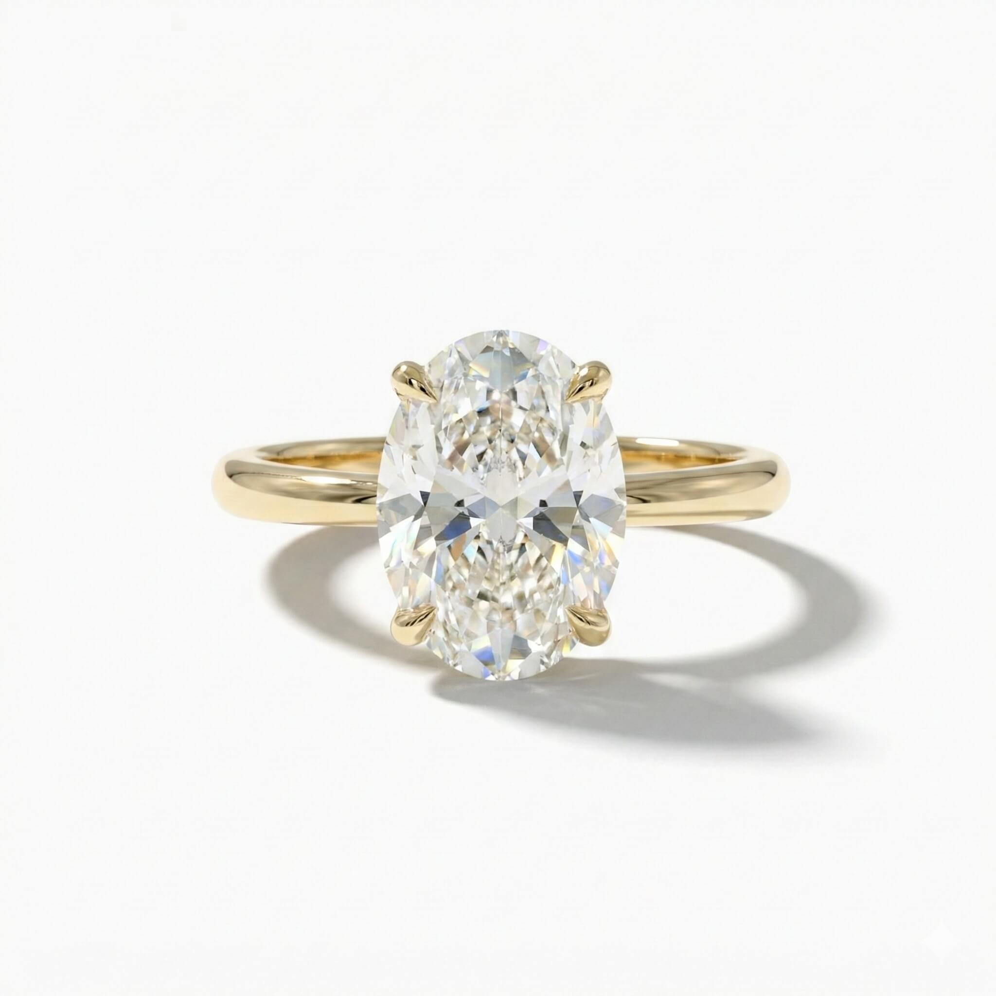 Oval Solitaire Ring