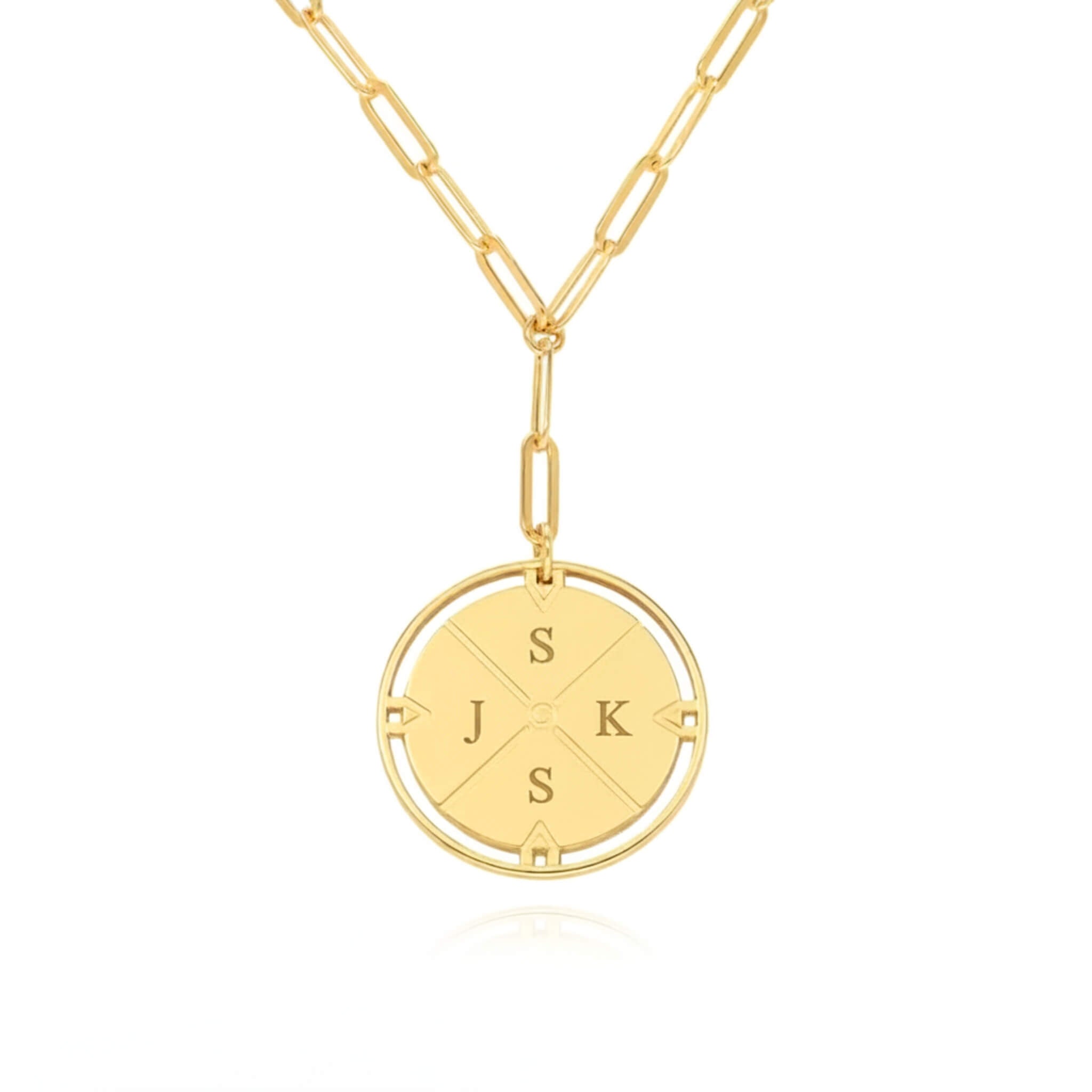 Personalised Compass Necklace