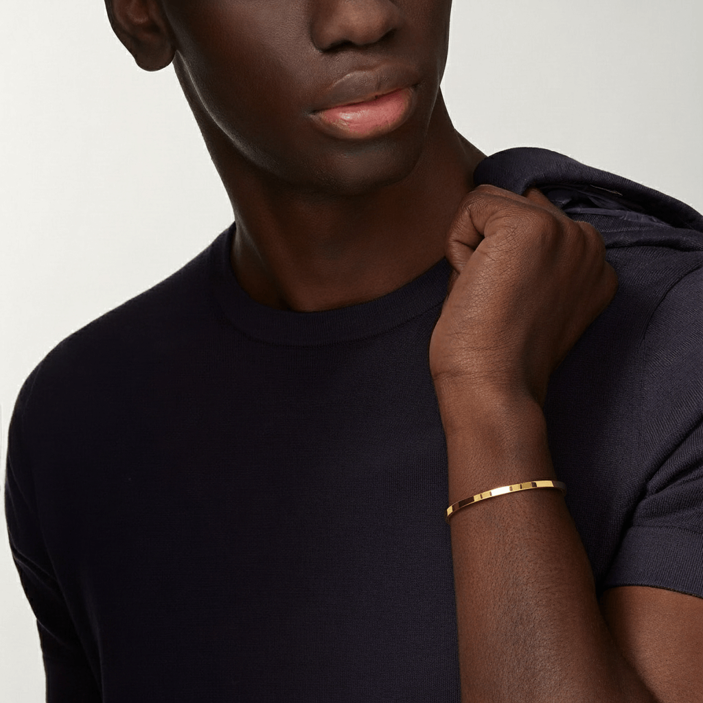 Personalised Minimal Cuff Bracelet