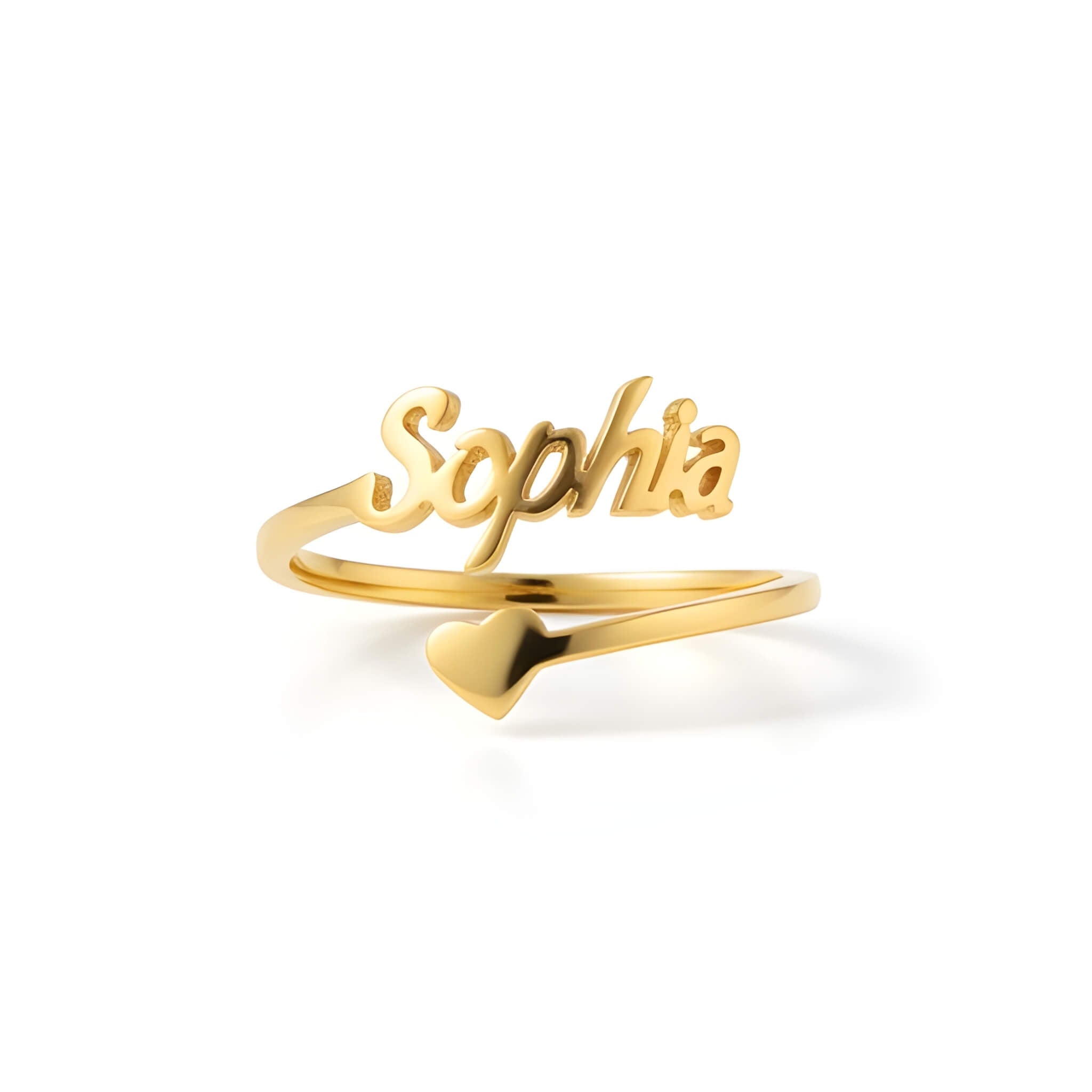 Personalised Name Heart Ring