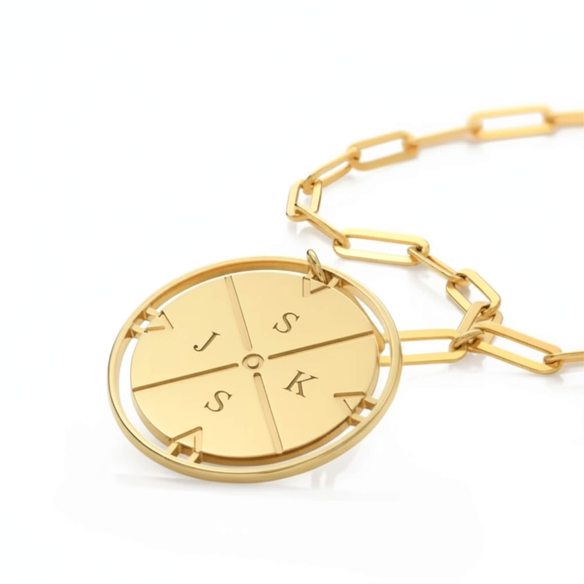 Personalised Compass Necklace