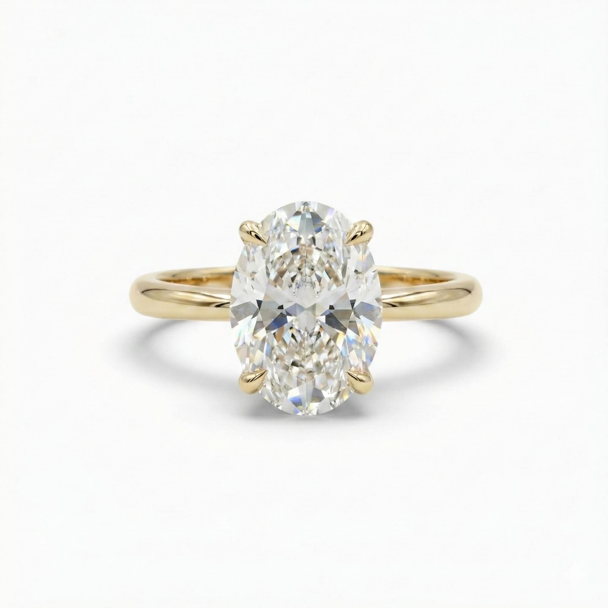 Oval Solitaire Ring