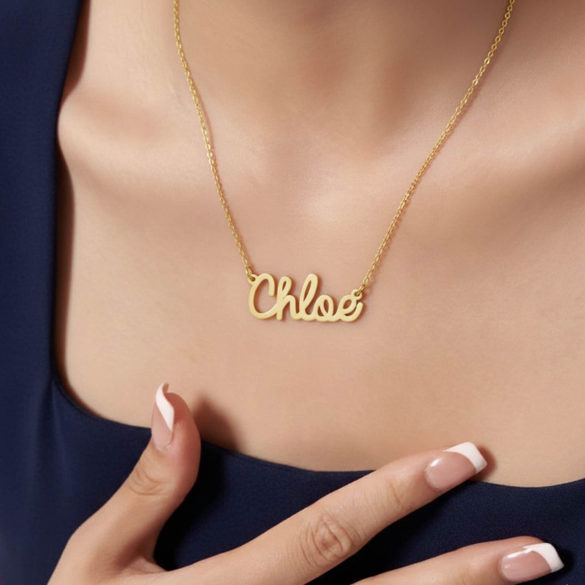 Personalised Cursive Name Necklace